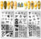 PH PandaHall 3pcs Honeycomb Nail Stamping Plates, Spring Bee Honey Nail Stamper Sunflower Nail Art Stencils Print Nail Stencils Stainless Steel Nail Image Plate for Nail Art Design Manicure Salon