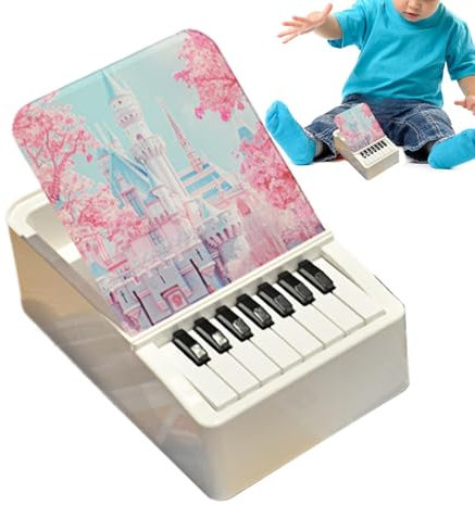 Musikinstrument-Kalender – Layable Piano Schreibtischkalender, Fingerklavier Monatsmusik Schreibtisch Spielbarer Kalender, angetriebener Kalender 2025 Desktop-Mittelstück, kreative Desktop-Dekoration