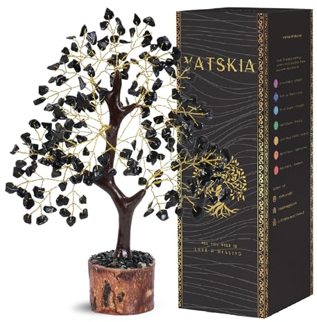 Yatskia Black Tourmaline Gem Tree, Gemstone Tree, Healing Crystals And Gemstones, Birthday Gifts For Women, Feng Shui Room Decor, Living Room Decor, Spiritual Gifts For Women