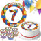 BUILDING BRICKS HAPPY BIRTHDAY PARTY PERSONALISED PRE-CUT 7.5 INCH EDIBLE ICING CAKE TOPPER DECORATION AT-0271 SV0271