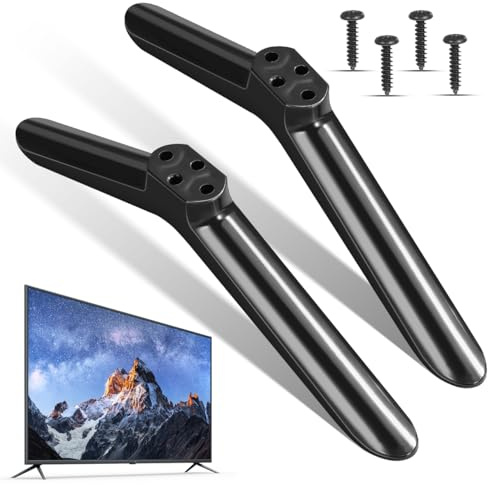 Didiseaon Tv Stand Legs Replacement Universal Tv feet for 40 inch Flat Screen Tv Base Stand with Secure Bottom Mount Easy Install Legs for Living Room and Bedroom 2 pack