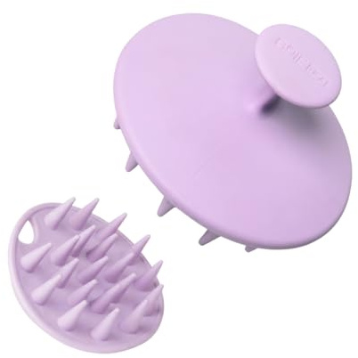 Boie USA Scalp Scrubber - Exfoliating Shampoo Brush, Soft Bristles for Dandruff and Buildup Removal - Gentle Scalp Massager Promotes Circulation - BPA- & Latex-Free, Made in The USA & Easy to Clean