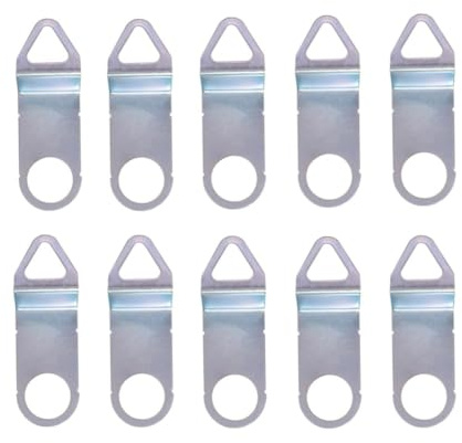NINMORTH Uhrenhaken, Quarz-Uhrwerk-Mechanismus, Halter, Aufhänger, 10 Stück, Metall, DIY, für Ersatzteile, Wanduhren, Basteluhren, Silber