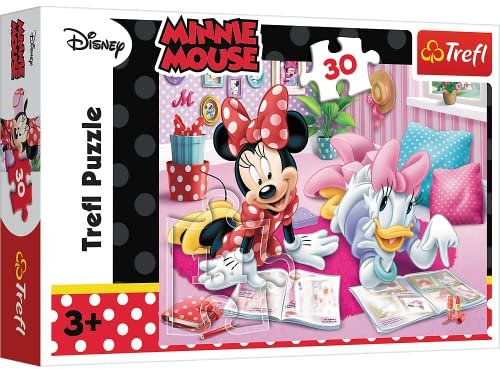 Trefl TRF18217 Puzzle, Beste Freunde, Disney Minnie, 30 Teile, für Kinder ab 3 Jahren