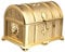 Feyarl 9,9 cm Vintage-Schmuckkästchen, goldfarben, Schmuckkästchen, Andenken, Ring, Ohrringe, Organizer, Box für Valentinstag, Weihnachten, Geburtstag, Geschenk