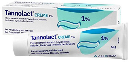 Tannolact creme 1% Spar-Set 2x50gr.-bei Hauterkrankungen,die mitEntzündungen,Nässen,Jückreiz verbunden sind