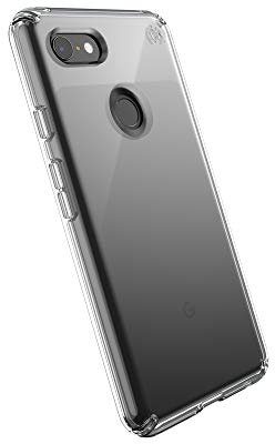Speck Coque Protectrice pour Google Pixel 3 XL Housse Etui Anti Choc Durable Résistant pour Téléphone Portable Smartphone Android - Presidio Stay Clear - Transparent