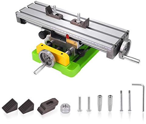 MYSWEETY Multifunction Worktable Milling Working Cross Table Milling Machine Compound Drilling Slide Table For Bench Drill Adjustme X-Y (6350 SIZE)