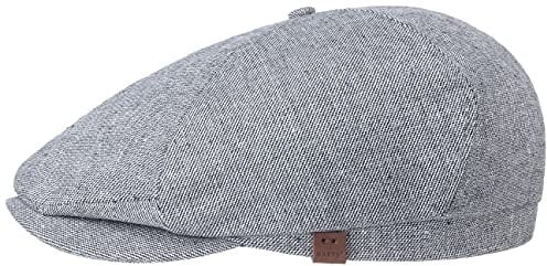 Barts Melange Jamaica Flatcap Schirmmütze Schiebermütze Leinencap Baumwollcap (One Size - blau)