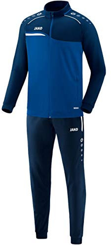JAKO Herren Trainingsanzug Polyester Competition 2.0, royal/marine, 4XL, M9118