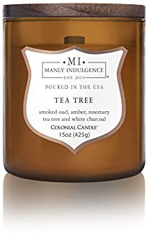 Manly Indulgence Duftkerze im Glas, mittelgroß, bernsteinfarben