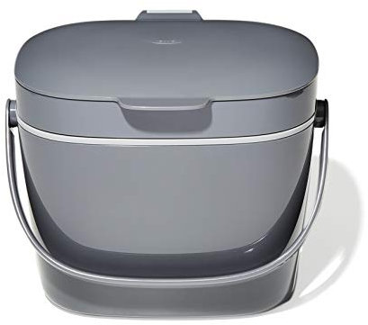 OXO Good Grips Easy Clean Compost Bin Charcoal 6.62 Litre