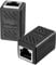hb-digital 1x RJ45 LAN Kupplung CAT 6 Ethernet Netzwerk Verbinder Kabel Verlängerung für Netzwerkkabel, Patchkabel Adapter bis zu 10-Gigabit geschirmtes Doppelbuchse