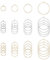 UNICRAFTALE 80 pièces 4 tailles 15.5/20/25/35 mm Verre à Vin Breloques Anneaux boucles D'Oreilles Acier Inoxydable Boucles D'Oreilles en Acier Inoxydable Couleur Or D'Oreilles Créoles Creation Bijoux