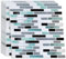 WALPLUS 60 Sheets 30x15cm Metallic Turquoise Glossy 3D Metro Sticker Tiles Peel and Stick Spring Easter ation Self Adhesive Glass Peel and Stick Tile Paint Bathroom DIY Kitchen Tile Tile on Wall