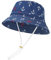MASOCIO Cappellino Neonato Bambino Estivo Sole Cappello Bambini Bimbo 12 18 1 2 Anni con Sottogola Regolabile età 6-24 Mesi Anchor Blu Navy