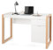 COSTWAY Escritorio para Ordenador, Mesa de Trabajo con Armario y Cajón, Diseño Simple y Elegante, Panel Espeso, Estructura Resistente, Escritorio con Superficie Lisa Casa y Oficina