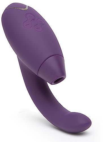 Womanizer InsideOut Klitoris-Saugvibrator für Frauen – Vibrierendes Sexspielzeug zur Klitoris- und G-Punkt-Stimulation – Rabbit-Vibrator mit 12 Intensitätsstufen – Wasserdicht – Lila