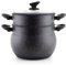 3 tlg. CousCous Topf/Dampfgarer Agadir 12 Liter, Couscoussiere Kuskus Dämpfer Induktion mit Glasdeckel Couscous-Gemüse-/ Kartoffeldämpfer, Kochtopf induktionsgeeignet