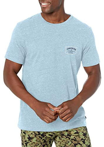 Quiksilver Herren In Square Circle Ss T-Shirt, Ashley Blue Heather, XL