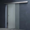 Mai & Mai Porte Coulissante Opaque en Verre de Sécurité ESG de 8mm 90x205cm Poignée Ronde avec Système Softclose Ama TS12-900 Distance au Mur de 25mm