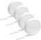 flintronic 2 Pares Cordones Planos, 120CM, Cordones Elásticos de Primera Calidad, Cordones Planos Resistentes a Desgarros, Cordones Zapatillas para Calzado Deportivo/Correr/Lona/Informales-Blanco