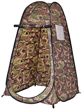 GYMAX Tenda Spogliatoio Istantanee, 120x120x190 cm, Portatile e Pieghevole, Protezione della Privacy da Esterno, come Bagno, Cabina, Doccia, Ideale per Campeggio, Vacanze e Pesca