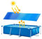 Bâche à Bulles Piscine, Bache Solaire Piscine Rectangulaire 260x160cm, Bâche Solaire pour Piscine, Film d'isolation Thermique pour Piscine, Piscine Solaire