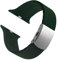 Archer Watch Straps - Cinturini Su Misura in Silicone per Apple Watch (Verde da Corsa Britannico, Chiusura Argento, 44/45/46/49mm)