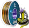 GEEETECH Tricolor Silk PLA Filament 1,75mm, 3D Drucker Filament 1KG/Spule, Silk Lila Gold Schwarz