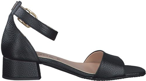 Tamaris Damen Sandaletten, Frauen Sandalen,Strandschuhe,Riemchensandalen,elegant,Leichter Absatz,Sommerschuhe,Freizeitschuhe,Black,37 EU