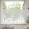 dktie Fensterfolie Blickdicht Sichtschutzfolie Fenster Milchglasfolie Botanisches Muster Statisch Haftend Anti-UV Kein Kleber Wiederverwendbar Geeignet für Wohnzimmer, Schlafzimmer 90 x 200 cm