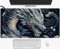 Oriental Dragon Desk Pad Chinese Japanese Dragon Mouse Pad Large, Anime Cool Gaming Keyboard Mat Navy Blue Extend Deskmat XXL, Laptop Mousemat Office Decor Desk Accessories for Men 31.5x15.75