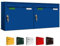 AL Briefkastensysteme Basic 2er Briefkasten RAL 5010 Enzian Blau 2 Fächer DIN A4 wetterfest Briefkastenanlage mit Posthaltebügel und 2 Namensschildern