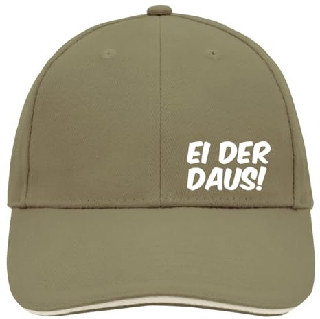 Huuraa Cappy Mütze Ei der Daus Schriftzug Geschenk