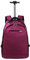 Sxett Sac à dos à roulettes pour ordinateur portable - Résistant aux éclaboussures - Pour ordinateur portable - Valise à roulettes - Pour homme et femme, violet