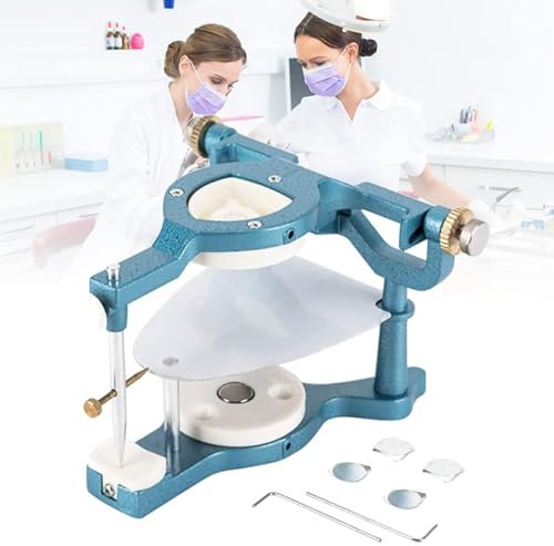 NGARY Articulateur Magnétique Dentaire Réglable, Instruments De Laboratoire Articulateur Équipement Réglable avec Tournevis, pour Modèle De Plâtre De Prothèse Dentaire