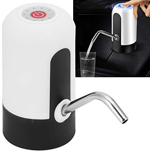Bomba de Botella de Agua, Interruptor Dispensador de Agua Eléctrico Portátil, Bomba de Agua Potable Automática con Carga USB, Bomba de Agua Potable Automática para Camping,