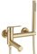 Cesinkin Robinet de Baignoire Mural Doré Brossé Mitigeur Monocommande de Douche avec Douche à Main Baignoire bec Rotatif à 90° avec 2 Fonctions en Acier Inoxydable