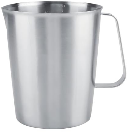 VIFERR Milk Frothing Pitcher 2000 ml Espresso Steaming Pitchers Large Stainless Steel Measuring Cup Milk Frothing jug with Scale for Latte Coffee Art Cappuccino