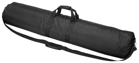 PATIKIL Stativ Tragetasche, 110 x 20 cm Nylon Gepolsterte Stativtasche mit Verstellbaren Schultergurten und Griffen für Lichtständer, Schirme,Mikrofonständer, Lautsprecherständer, Schwarz