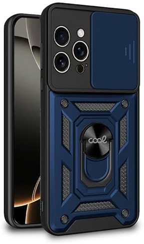 Cool Case for iPhone 16 Pro Hard Ring Navy