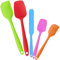 V-Kitpater Spatule Silicone, Spatule Cuisine Patisserie, Ustensiles de Cuisine Silicone pour Cuisson et Mélange, Résistant à la Chaleur Anti-adhésif Sans BPA, 5 Pièces, Multicolore