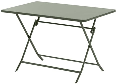 Hespéride - Table de Jardin Pliante rectangulaire Greensboro Vert Laurier 4 Places en Acier
