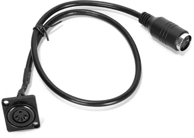 Ruimou 1 Stück 5Pin DIN MIDI Kabel Adapter Buchse zu Buchse D-Typ Stecker, Länge 53,5CM für elektronische Musikgeräte, Keyboards, Synthesizer, Sequenzer (Buchse zu Buchse D-Typ Stecker)