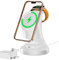 3 in 1 Wireless Charging Station for Apple Devices,Magsafe Charger Stand for IPhone16 15 14 13 12 Pro/Max/Plus/Mini Wireless Charger Station for AirPods 2/3/Pro iWatch Ultra/8/7/SE/6/5/4/3/2 (White)