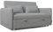 Nalui- Sofa Cama 2 plazas 3 en 1 Nest 2 139x100x80cm con Respaldo Ajustable y 2 Almohadas. Sofa Cama Chaise Longue, Soporta hasta 240Kg. Sofa 2 Plazas Convertible en Cama 120x190cm, Gris Claro