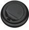 AC ALL CATERING Tapa negra para vaso térmico 8 oz – Ø80 mm – Pack de 1000 unidades – Tapas desechables de poliestireno para café para llevar – Tapas con orificio para beber