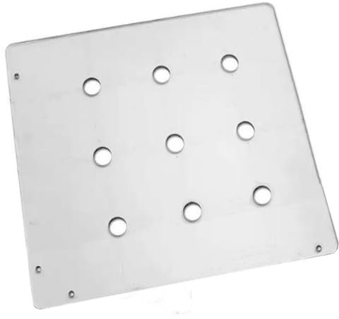 Kingria Router Template for Dog Hole Space Hole Making Transparency Acrylic Dog Hole Template DIY Router Guide Kit Heavy Duty Woodworking Guide for Bench Dogs, Cookies, Holdfasts