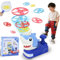 Joellfuner Disco Volador para Niños, Lanzador de Disco Volador, Juguetes de Hélice para Exterior, Flying Disc Launcher con 36 Piezas Platillos Voladores, para Niños a Partir de 3 Años (Azul)